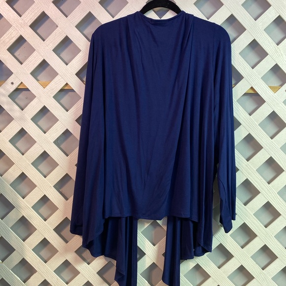 Belle by Kim Gravel Plus Rayon Spandex Shrug Twilight 4X - Picture 3 of 6